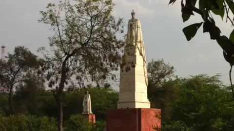 Getty Images Statue of George V in Coronation Park, Delhi