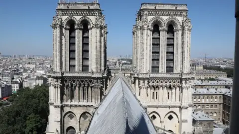 AFP via Getty Images A photo taken on June 26, 2018 shows the Notre-Dame de Paris Cathedral in Paris