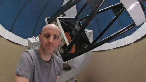 Martin Whipp Martin Whipp with telescope