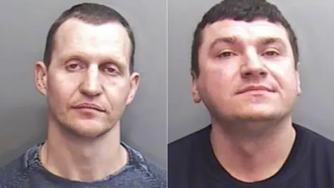 Devon and Cornwall Police Andruis Buinevicius and Gytis Inokaitis police mug shots