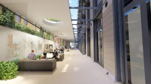 BDP/PA Artist impression issued by UK Parliament of the proposed link between Portcullis House and Norman Shaw South