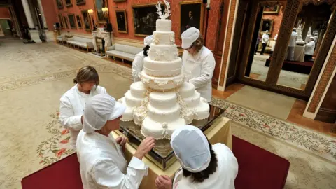 John Stillwell/AFP/Getty Images Wedding cake