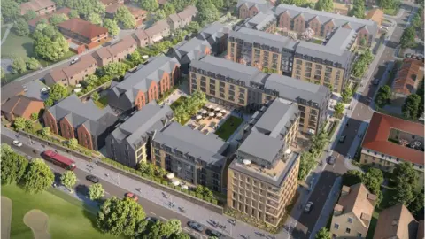 Broadway Malyan Proposed student hall off James Wolfe Road