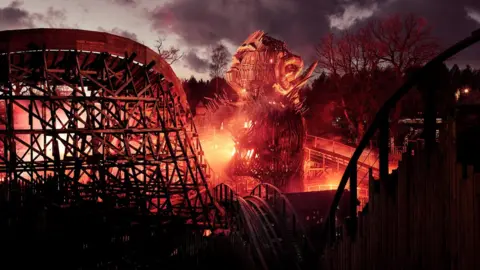 Alton Towers reveals images of wooden rollercoaster