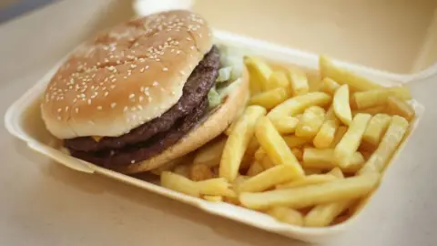 PA Media Burger and chips