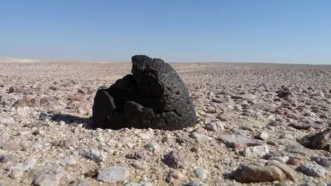 Graham Ensor Black rock found in the desert