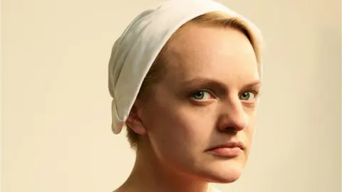 MGM/C4 Elisabeth Moss as Offred in Hulu's the Handmaid's Tale