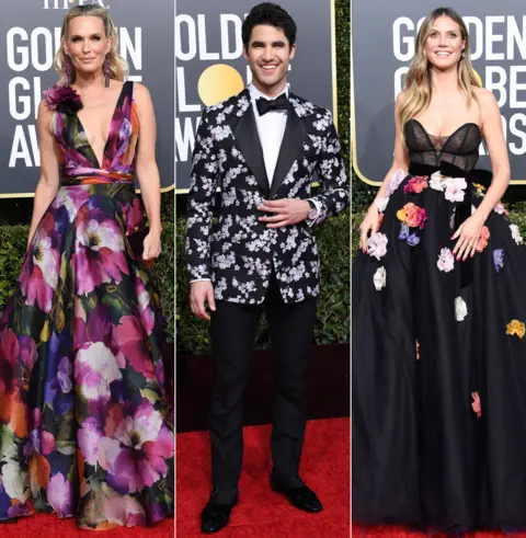 Getty Images Molly Sims, Darren Criss and Heidi Klum