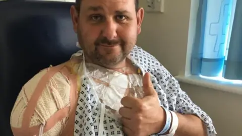 Andy Webster Andy Webster in hospital