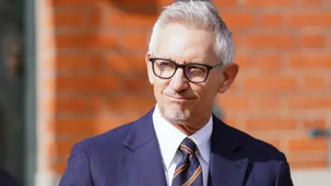 PA Media Gary Lineker leaving his home