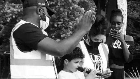 Deb Rossiter Shepton Mallet protest