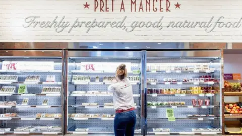 PA A staff member at Pret a Manger