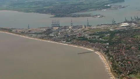 Felixstowe Port from the air