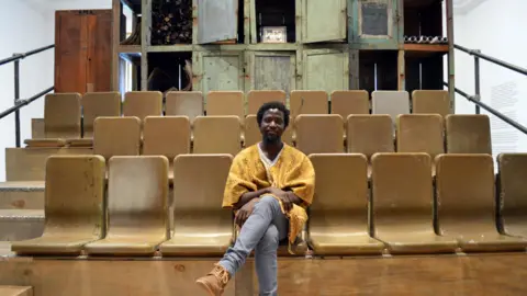 BBC Ibrahim Mahama at the Whitworth art gallery in Manchester