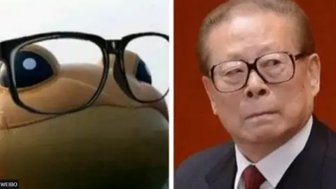 Weibo Toad meme and Jiang Zemin