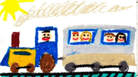 Getty Images drawing of train