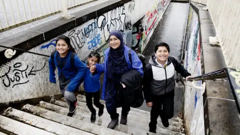 Bristol City Council Kanwal Siddique and her children