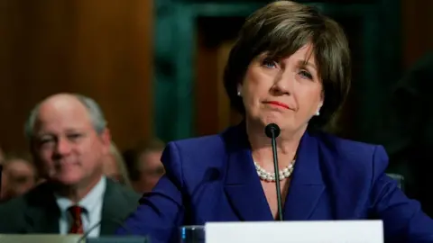 Getty Images Kathleen Blanco testifies at 2005 Senate hearing