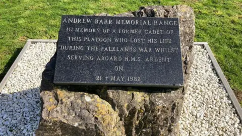 Andrew Barr's plaque