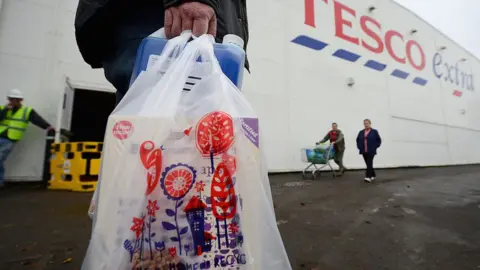 Getty Images Tesco bags