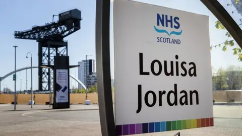 PA Media NHs Louisa Jordan sign