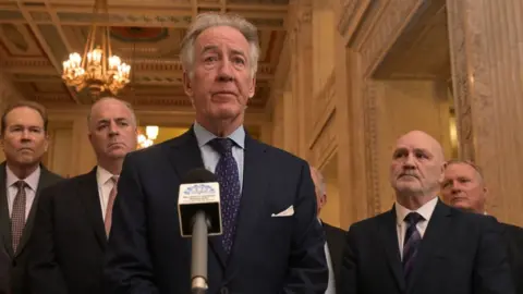 Getty Images Richie Neal speaking in Stormont