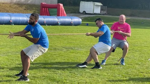 Brain Tumour Research Laurent Keeble-Buckle, right