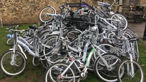 BBC Damaged bikes