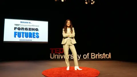 Maya Raichoora Maya Raichoora delivering a TedX talk