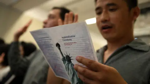 Getty Images swearing in ceremony for immigrants