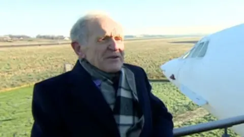 Tony Meadows being interviewed for BBC Points West