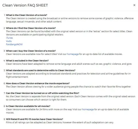 Sony Clean Version FAQ