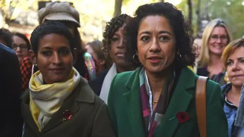 PA Media Samira Ahmed (right) and Naga Munchetty