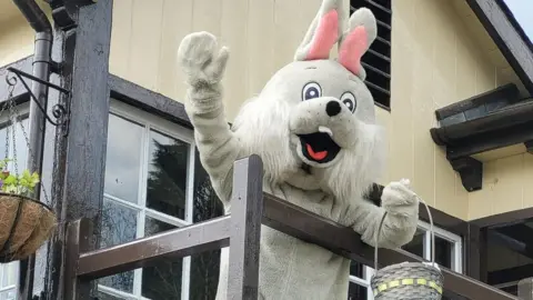 Gwili Railway Easter rabbit at Abergwili Junction