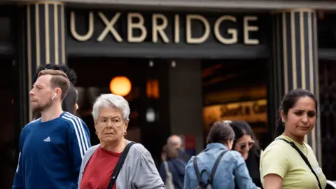 People outside Uxbridge tube station