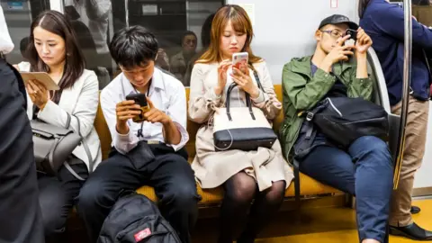 Getty Images Japan, Honshu, Tokyo, Subway Passengers