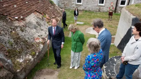 Alistair Forrest Ground breaking for archaeological dig