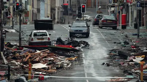 The aftermath of Omagh bombing in 1998