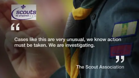 BBC/PA picture of scout with statement