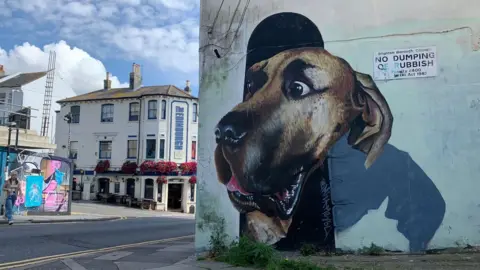Christian Fuller/BBC Street art om Brighton