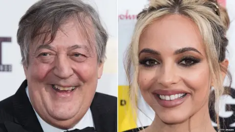 Getty Images Stephen Fry, Jade Thirlwall