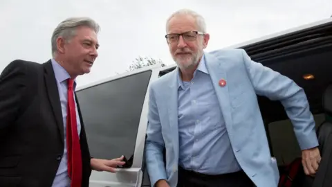 Getty Images richard leonard and jeremy corbyn