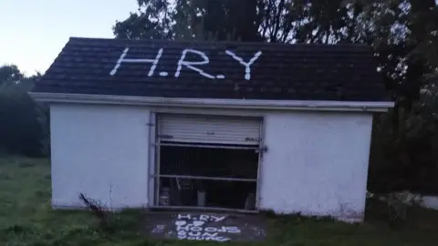 Sion Mills Cricket Club The intruders daubed graffiti on the club's equipment store