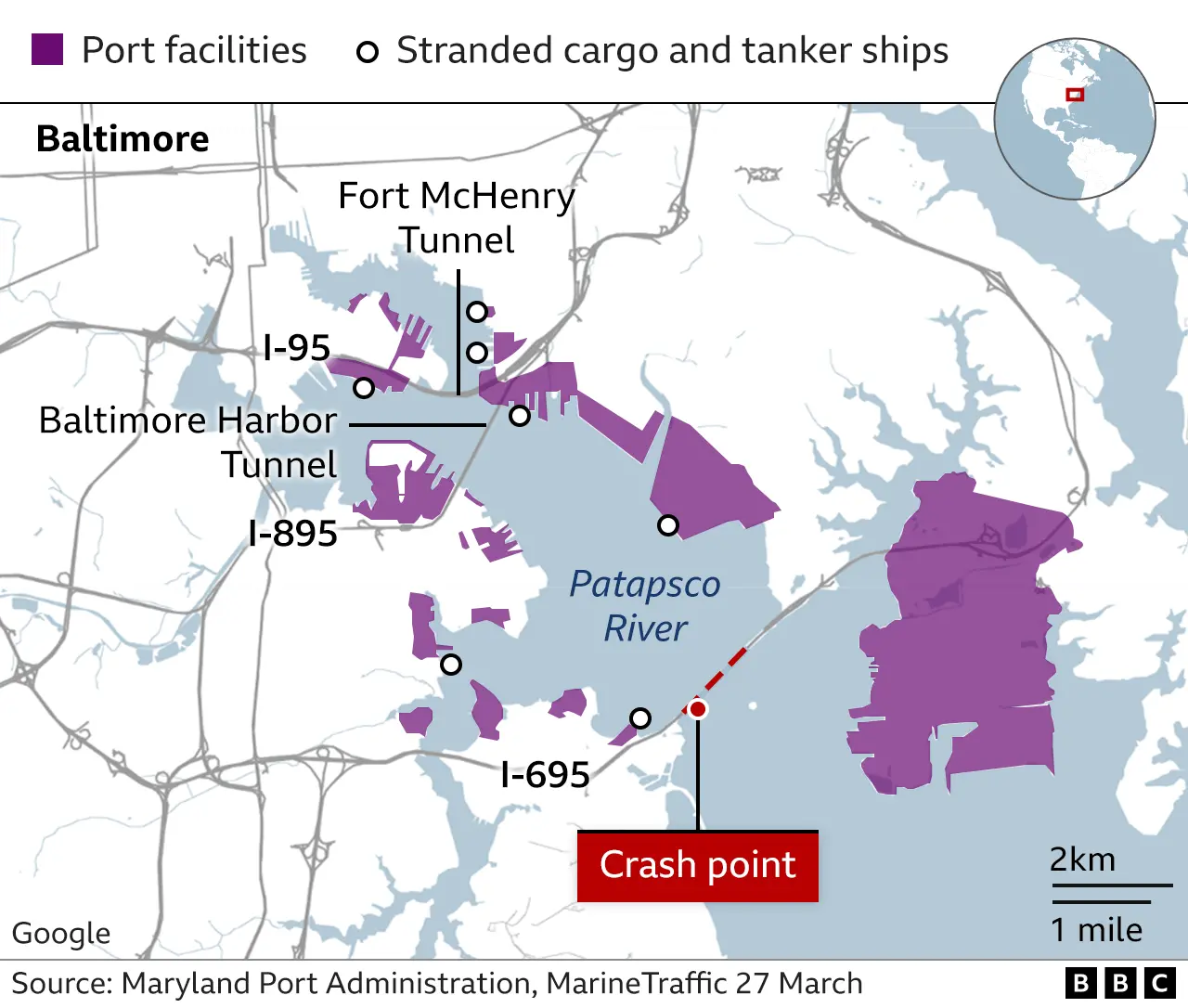 Cars coal and gas key cargo at baltimore port