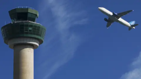 Getty Images Plane at Stansted Airport