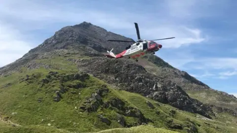 Llanberis Mountain Rescue Team Helicopter