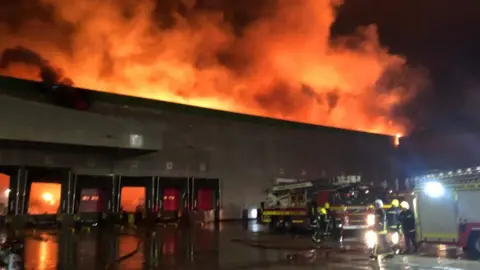 HFRS Ocado's high-tech depot on the Walworth Industrial Estate, Andover