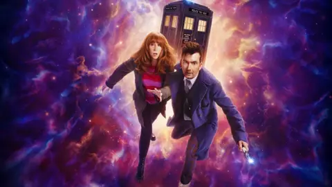 Zoe McConnell/BBC Catherine Tate and David Tennant