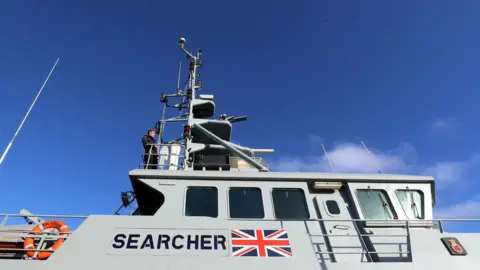 PA Media Border Force cutter