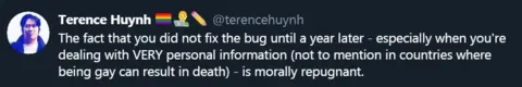 Twitter One Twitter user called Jack'd "morally repugnant"
